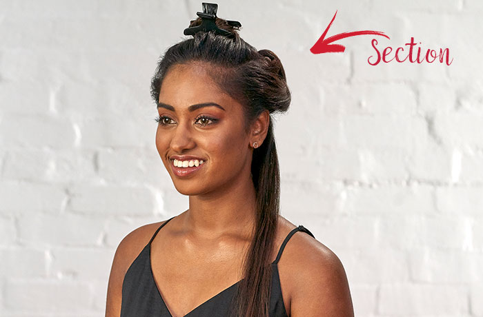 How to section hair