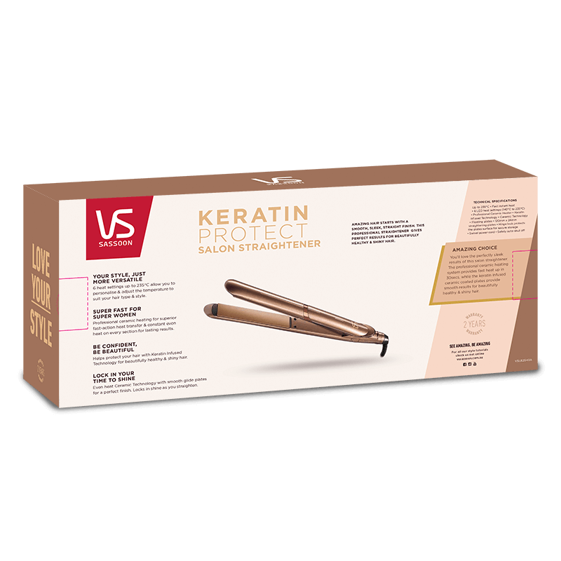 Vs sassoon keratin outlet protect straightener reviews